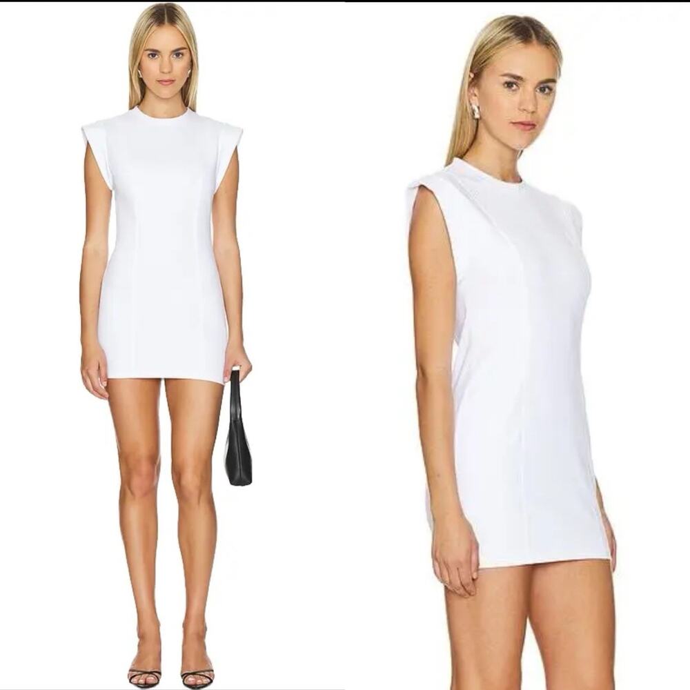Nonchalant Label Becca mini Dress White Sz Small Minimalist clean girl coastal